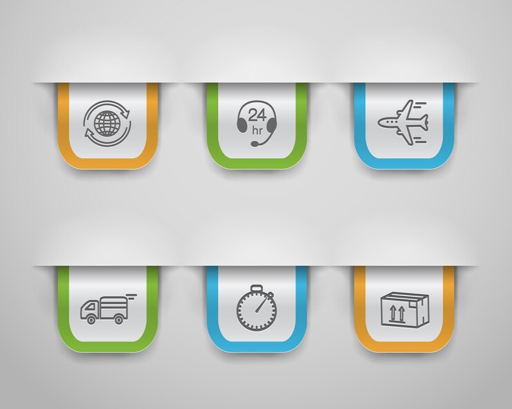 Vector gratuito icono logístico