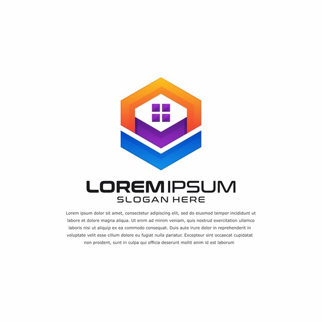 Ícono del logotipo Geometri colorfuel