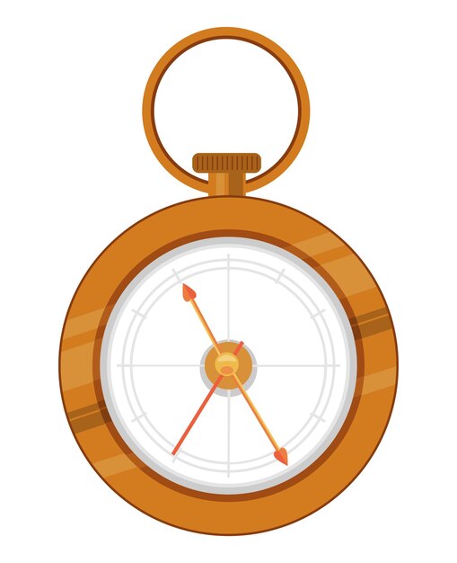 icono de lujo de reloj dorado aislado
