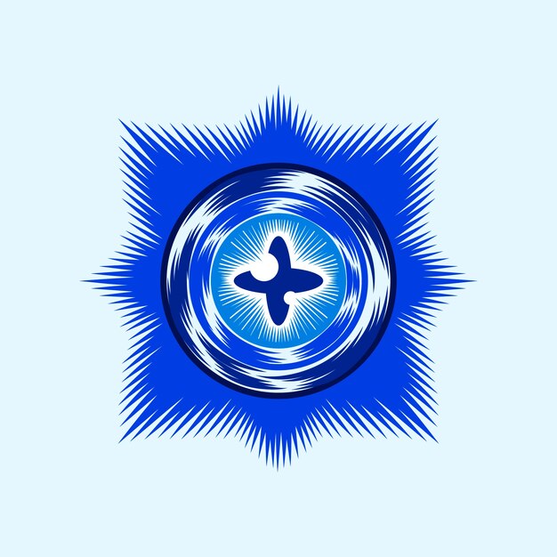 Icono de mal de ojo dibujado a mano
