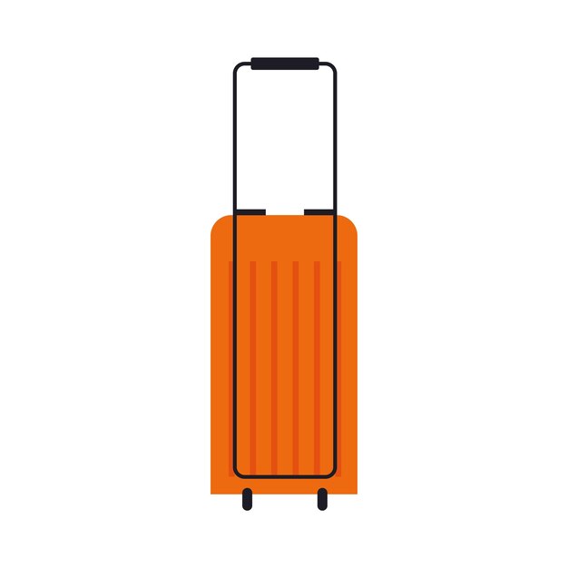 Vector gratuito icono de maleta de viaje estilo aislado