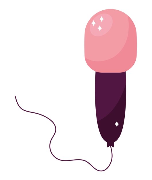icono de micrófono rosado