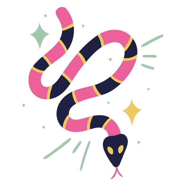 icono místico de serpiente esotérica