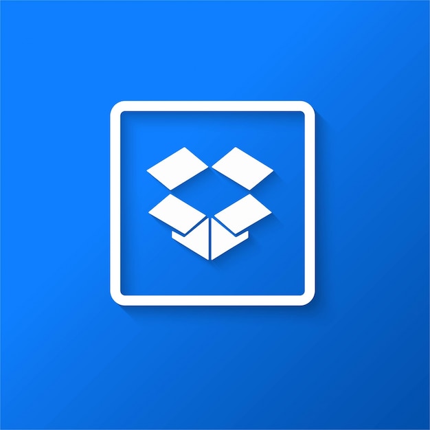 Vector gratuito icono moderno de drop box