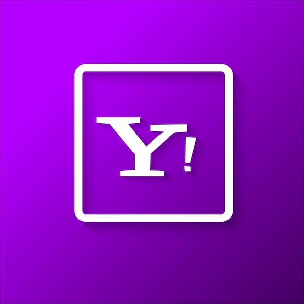 Vector gratuito icono moderno de yahoo