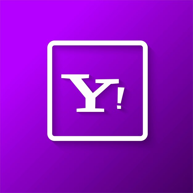 Icono moderno de yahoo