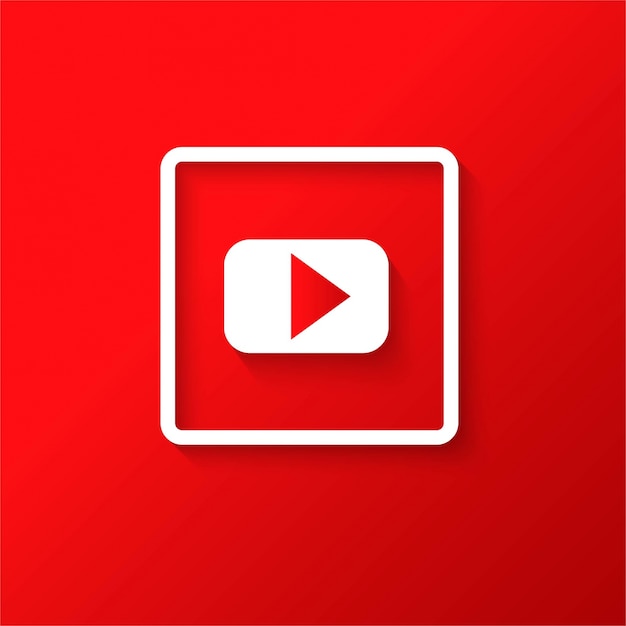 Vector gratuito icono moderno de youtube