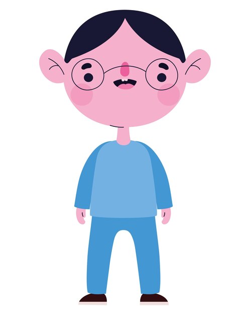 El icono del niño sonriente