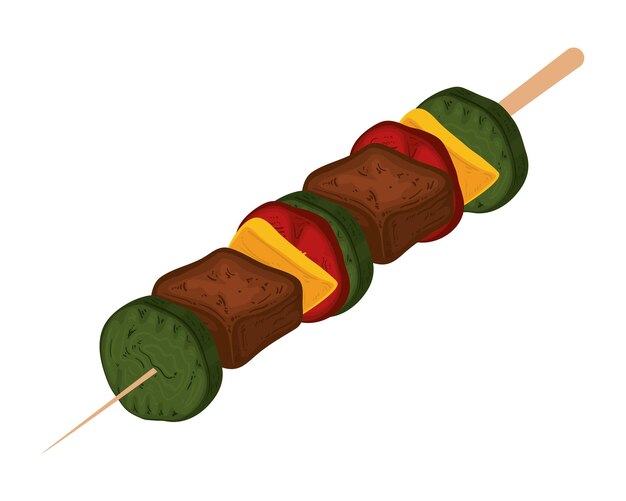 El icono de la parrilla del pinchazo