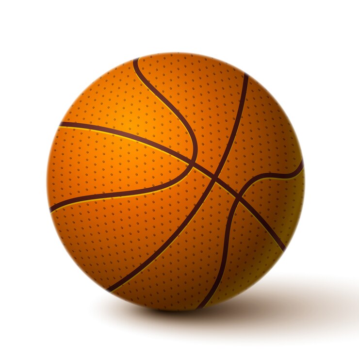 Vector gratuito icono de pelota de baloncesto realista
