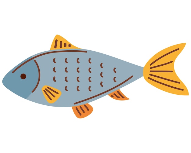 Vector gratuito icono de pescado