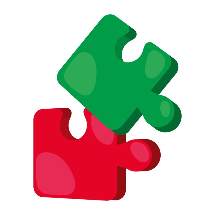 Vector gratuito icono de piezas de rompecabezas