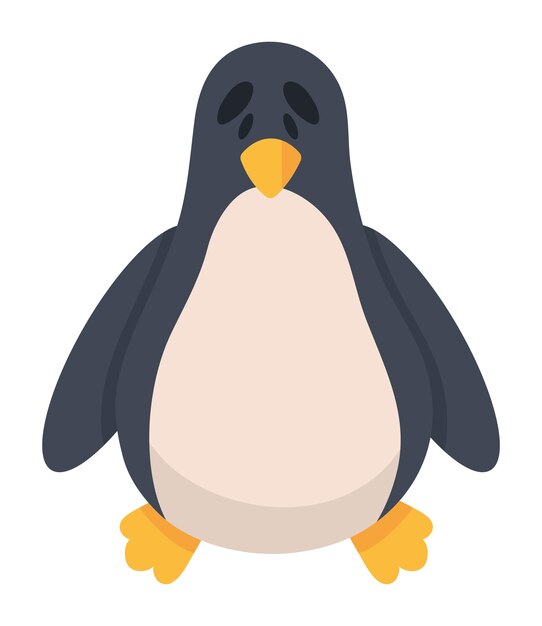 icono de pingüino aislado