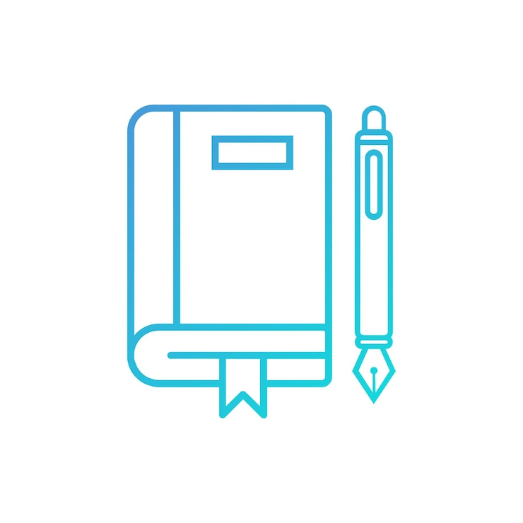 Vector gratuito el icono de la pluma de libro