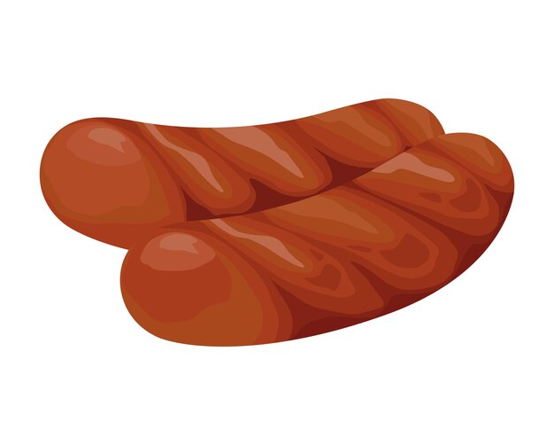 Icono de producto cárnico asado aislado