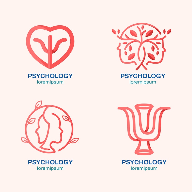 Vector gratuito icono de psicología de diseño plano