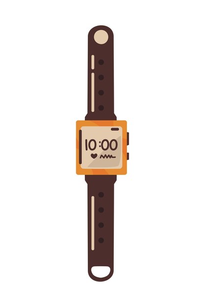 icono de reloj inteligente fondo blanco aislado