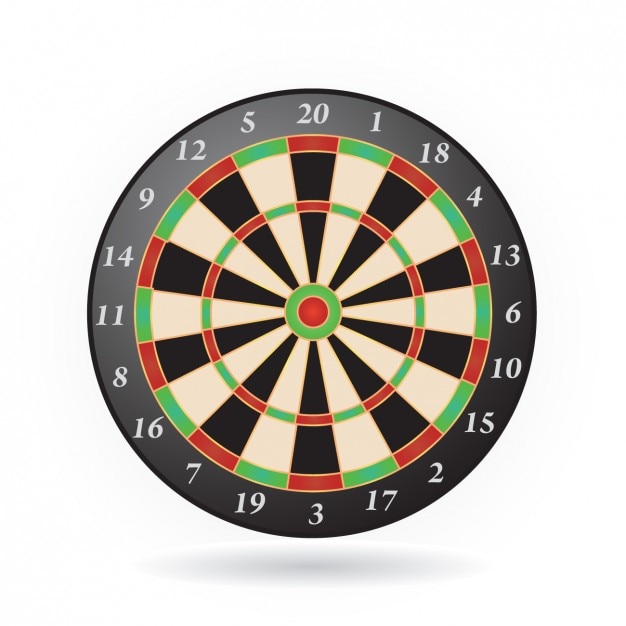 Vector gratuito icono del tablero de dardos
