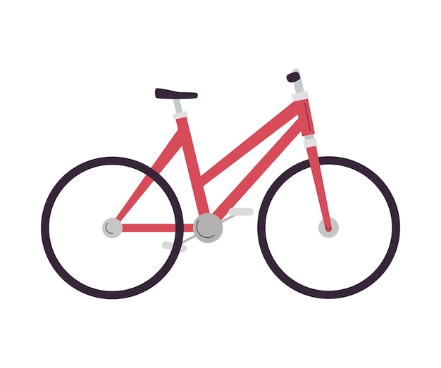 El icono del transporte y la movilidad en bicicleta aislado