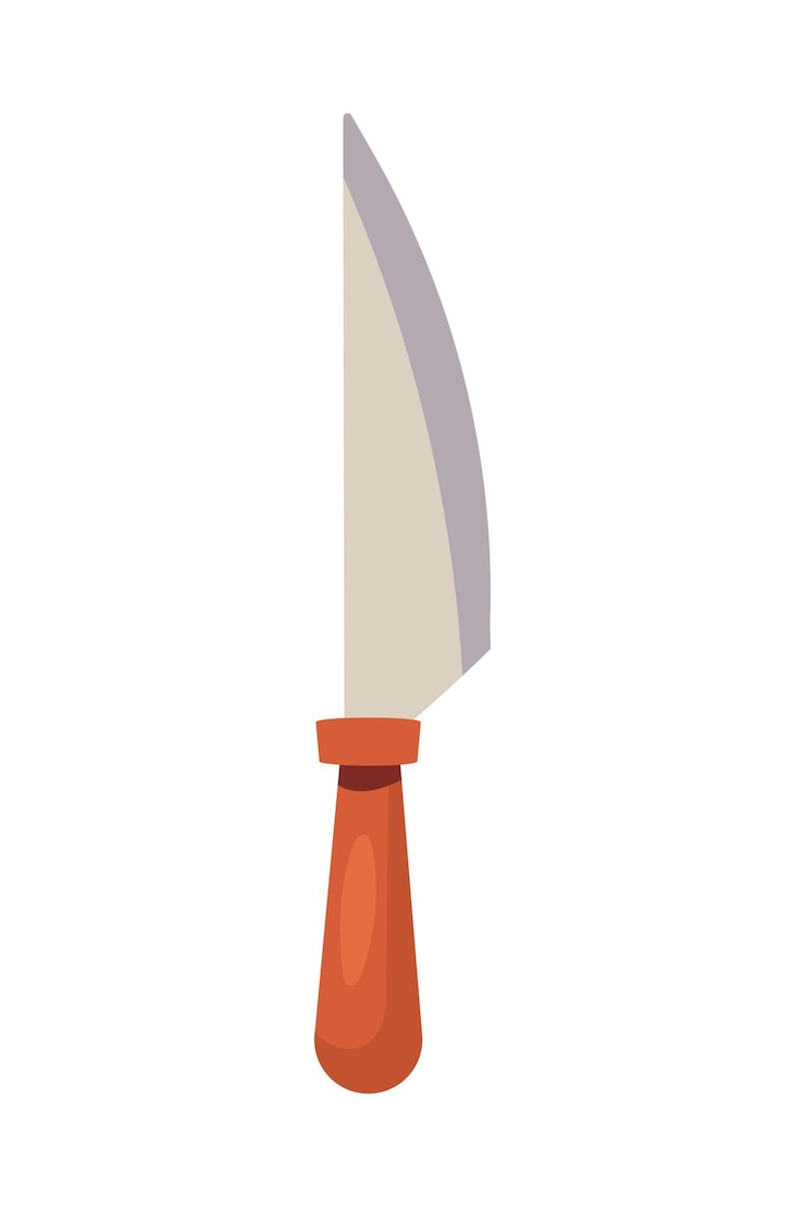 Vector gratuito icono de utensilio de cuchillo fondo blanco aislado