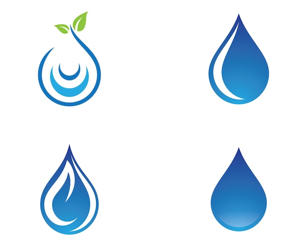 Icono de vector de gota de agua