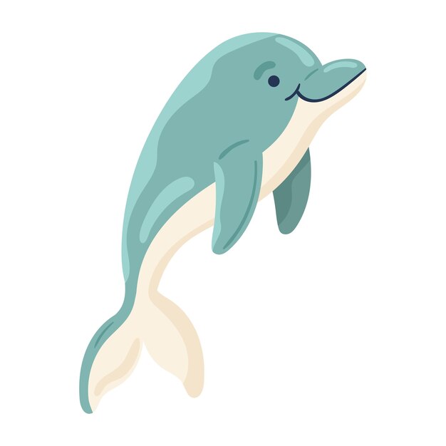 icono de vida marina de delfines