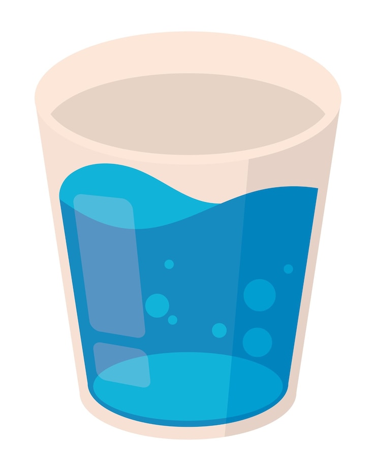 Vector gratuito icono de vidrio de agua