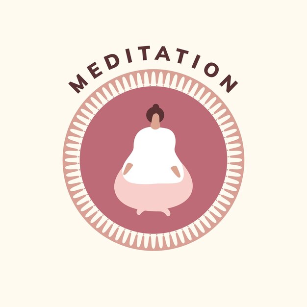 Icono de yoga y meditación bienestar
