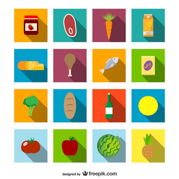 Iconos de alimentos