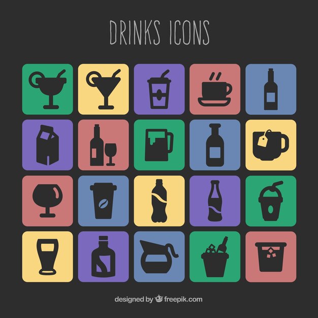Iconos de bebidas