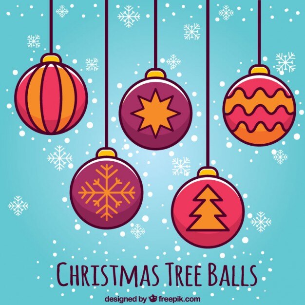 Iconos bola del árbol de Navidad