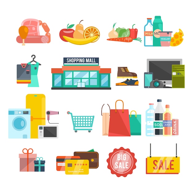 Iconos del centro comercial