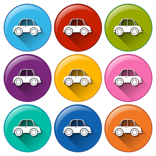 Vector gratuito iconos con coches