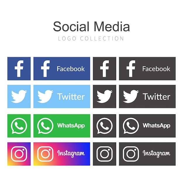 Iconos para el diseño de ilustración vectorial de redes sociales