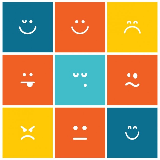 Iconos emoji vector gratuito