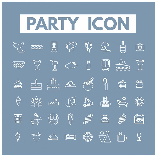 Iconos de fiesta