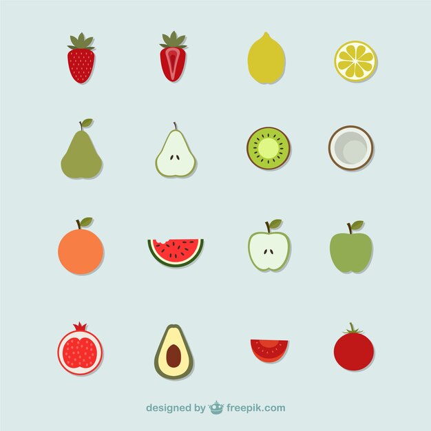 Iconos de la fruta