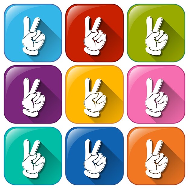Iconos con manos