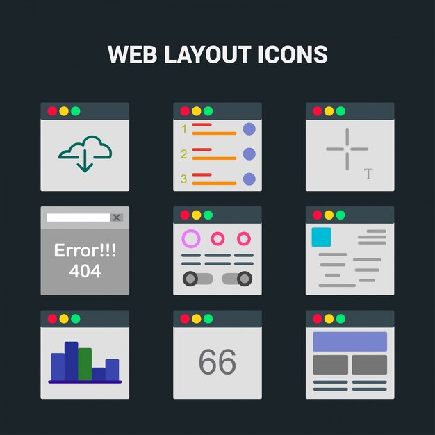 Iconos de pantalla de ordenador