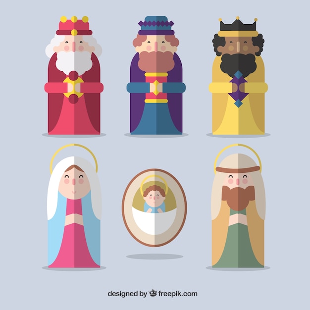 Iconos planos de nacimiento