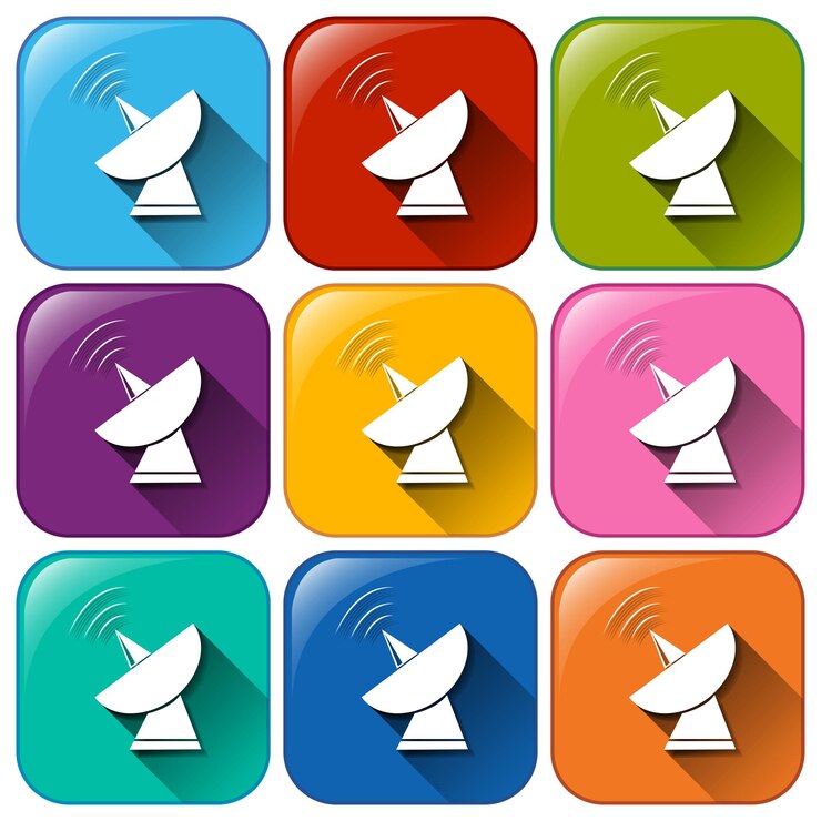 Vector gratuito iconos que muestran señales telefónicas