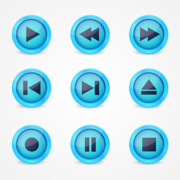 Iconos de reproductor de música