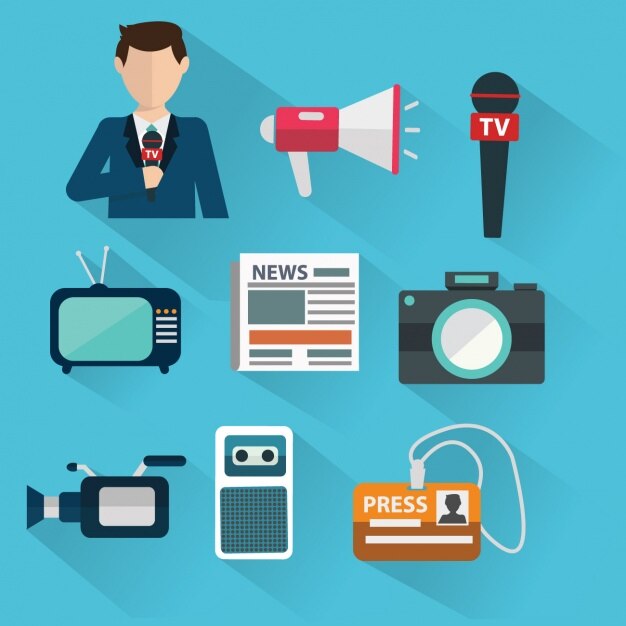 Iconos sobre periodismo