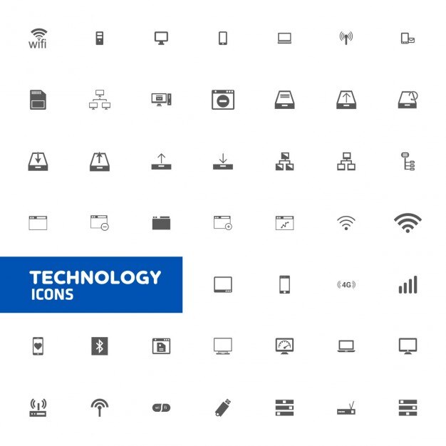 Iconos de tecnología 