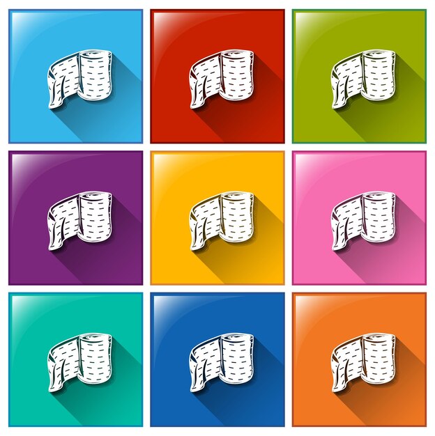 Iconos de yeso médico