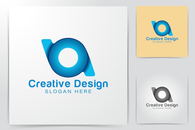Ideas de logotipo paqo letra inicial. diseño de logotipo de inspiración. ilustración de vector de plantilla. aislado sobre fondo blanco