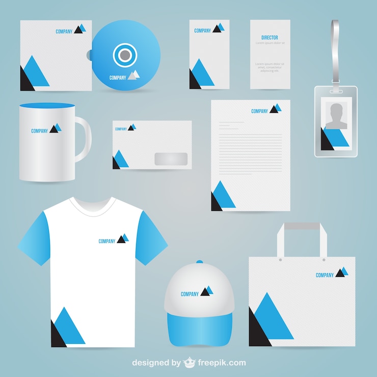 Vector gratuito identidad corporativa negocios