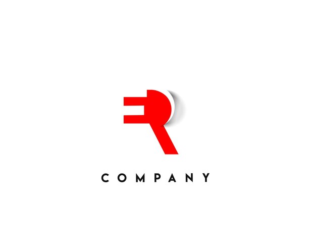Identidad de marca Logotipo vectorial corporativo Diseño R