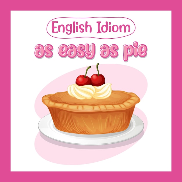 Idioma inglés con tan fácil como un pastel