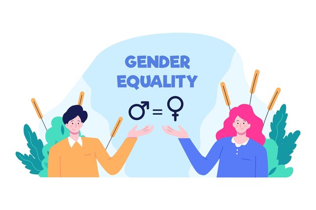 Igualdad de género ilustrada